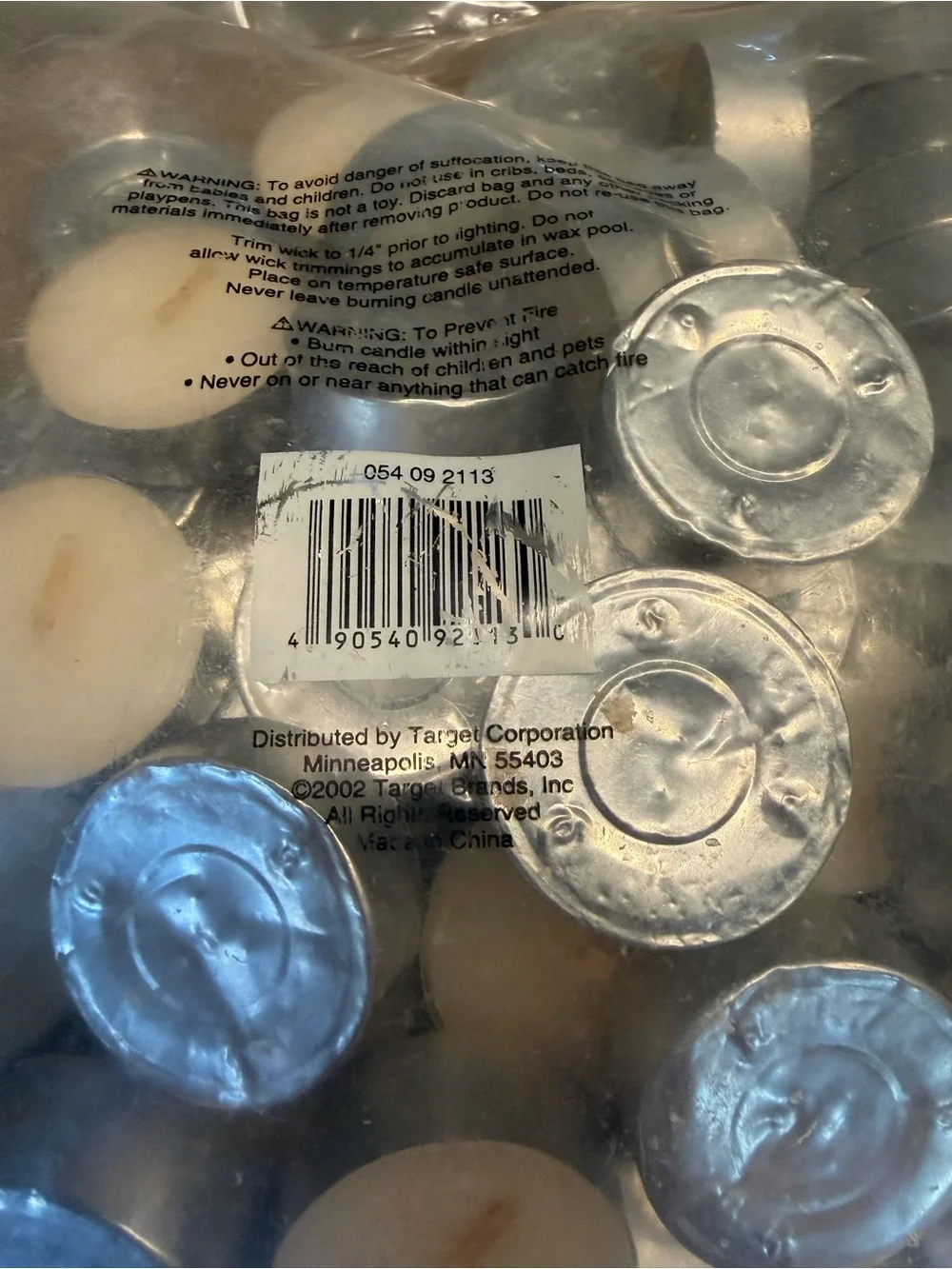 New Bag Of 100 Tealight Candles From Target From 2002